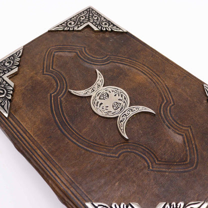 Triple Moon Leather Journal