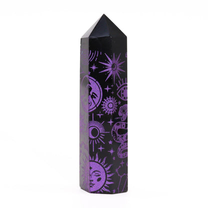 Black Obsidian Point - Mystic Story - Deep Purple