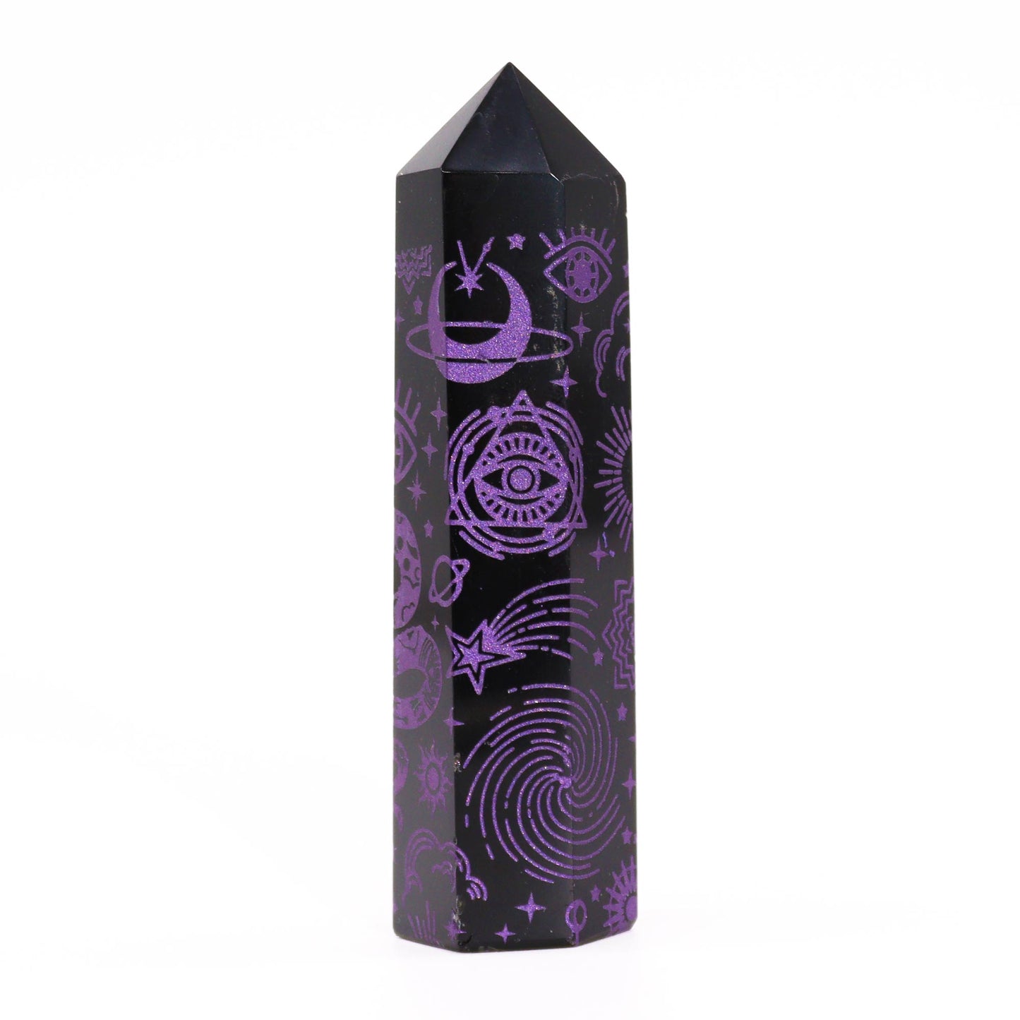 Black Obsidian Point - Mystic Story - Deep Purple