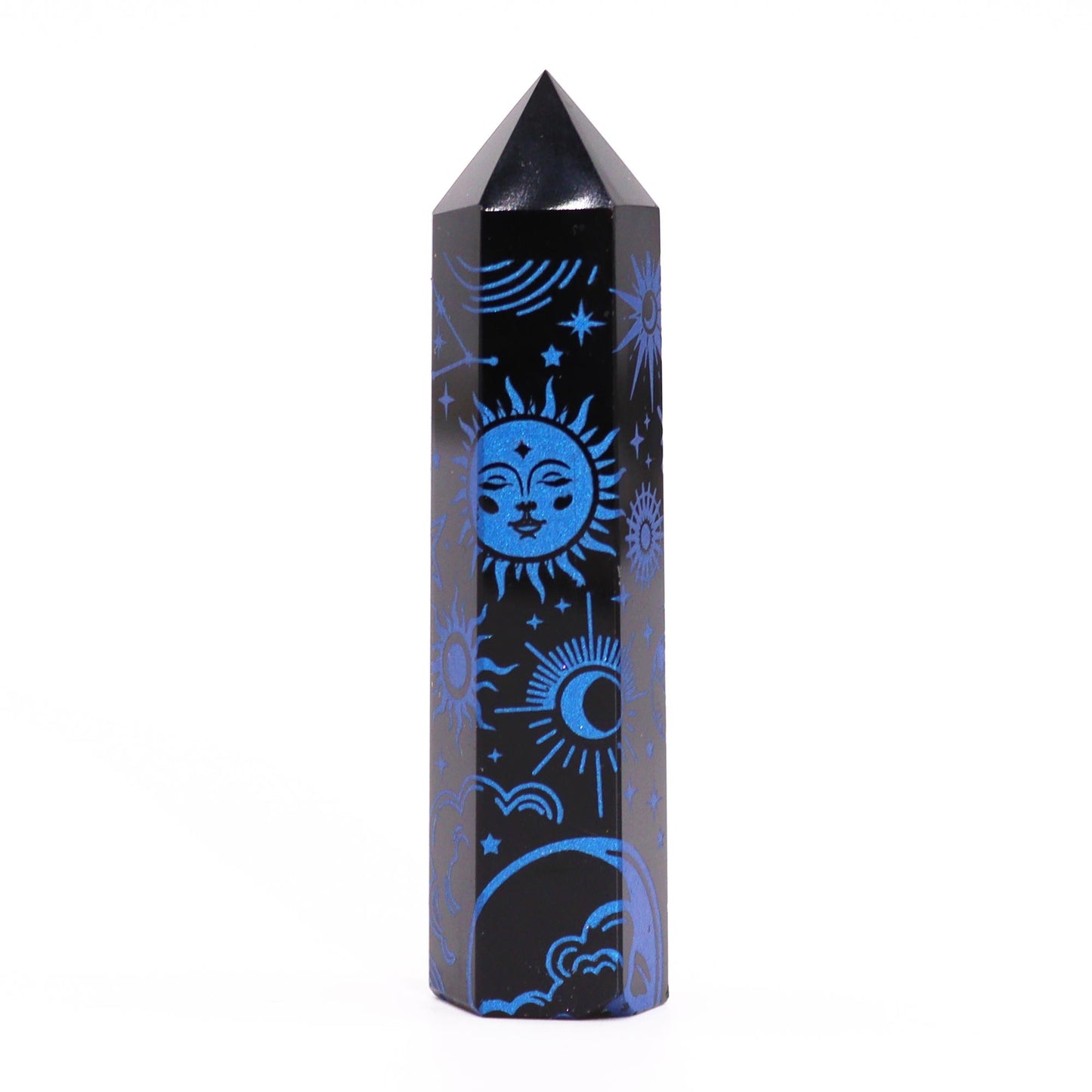 Black Obsidian Point - Mystic Story - Midnight Blue