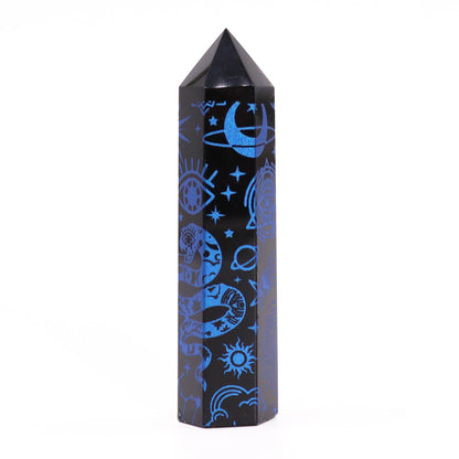 Black Obsidian Point - Mystic Story - Midnight Blue