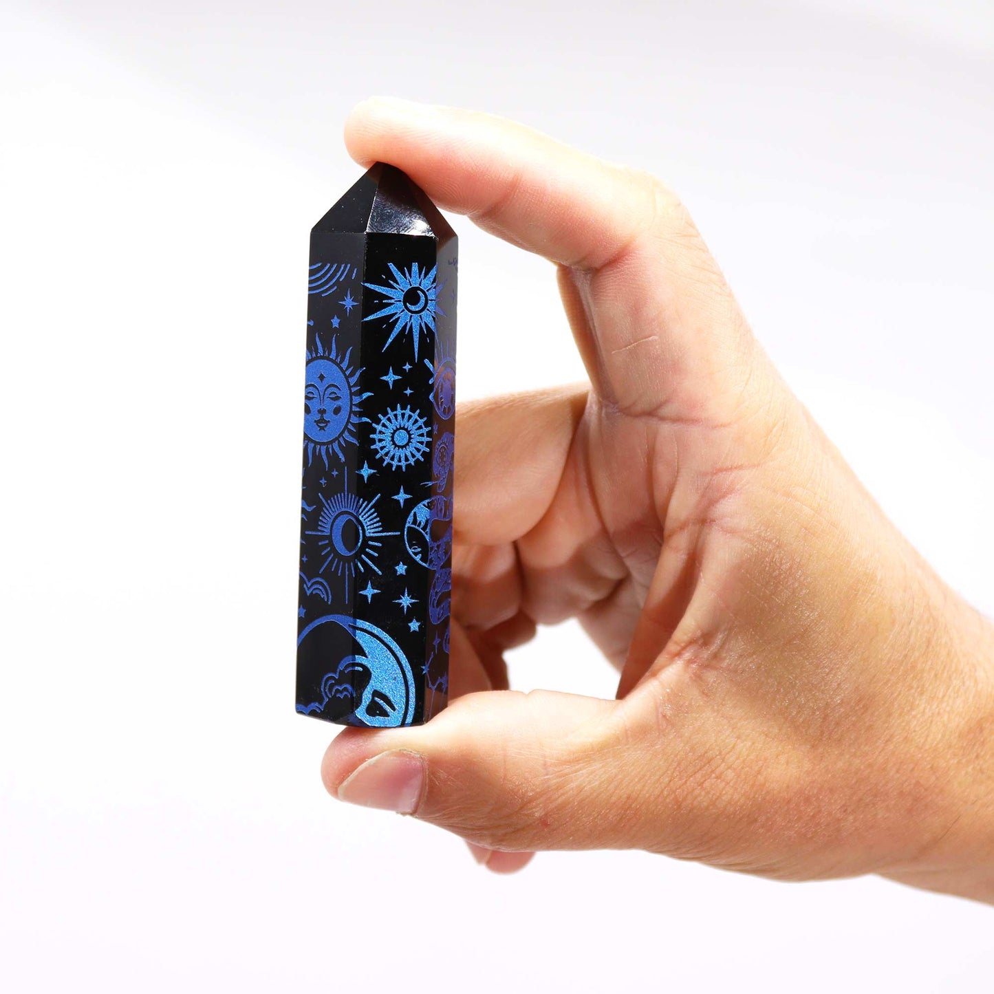 Black Obsidian Point - Mystic Story - Midnight Blue