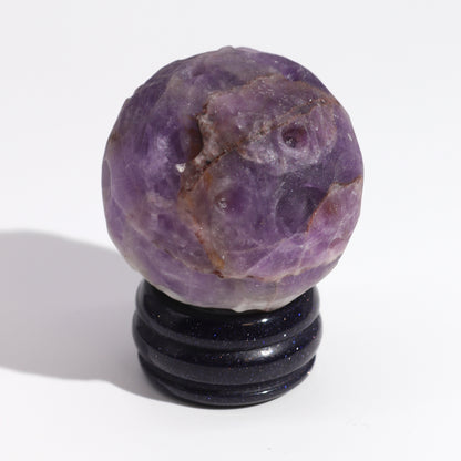 Amethyst Planet on a Solar Goldstone Stand (JUPITER)