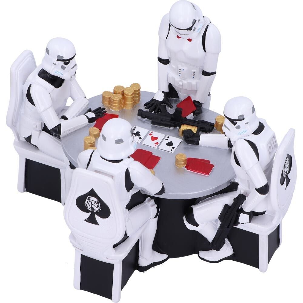 Stormtrooper Poker Face Figurine Nemesis Now Official Gambling Star Wars Gift