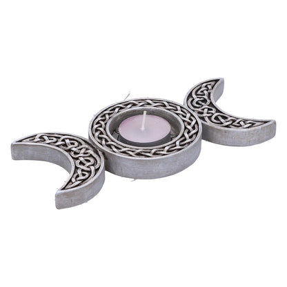 Nemesis Now Triple Moon Pentagram Tea Light Candle Holder Witch Pagan Altar