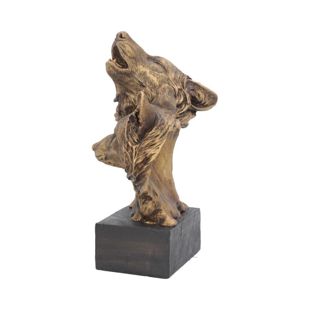 Song of the Wild Howling Wolf Bust 23cm Bronze Effect Figurine Nemesis Now