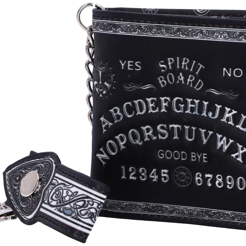 Nemesis Now Spirit Board Wallet w/Chain  Ouija Black Gothic Skulls