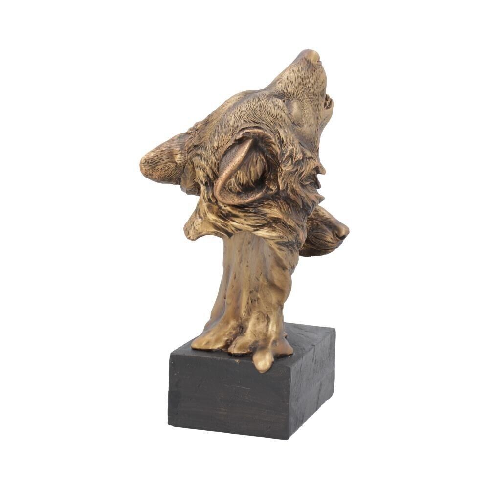 Song of the Wild Howling Wolf Bust 23cm Bronze Effect Figurine Nemesis Now