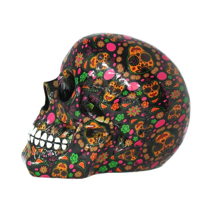 Viva! Day of the Dead Print Skull Figurine Nemesis Now Gothic Muertos 19cm