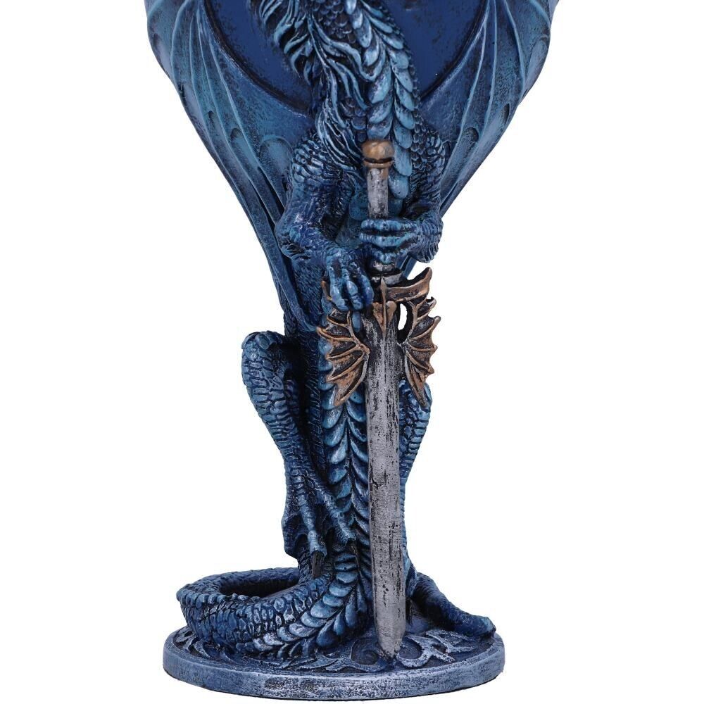 Ruth Thompson Sea Blade Blue Water Dragon Goblet Glass Gothic Fantasy Nemesis