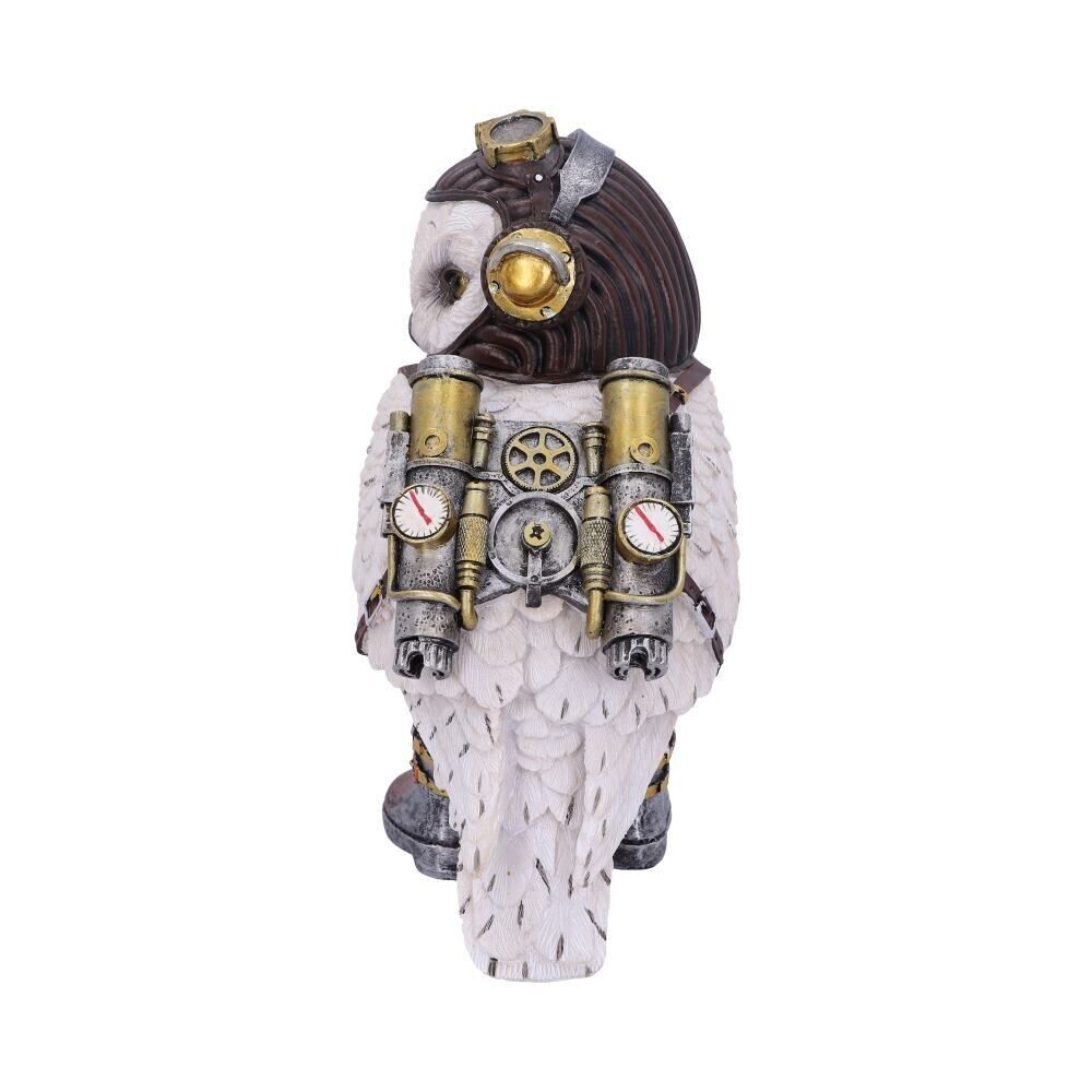 Nemesis Now Steampunk Snowy Owl Figurine The Aviator Avian Pilot Gothic Home