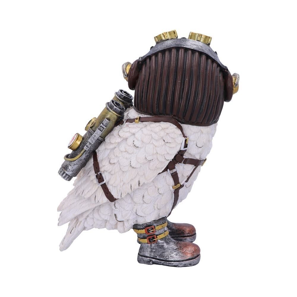 Nemesis Now Steampunk Snowy Owl Figurine The Aviator Avian Pilot Gothic Home