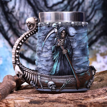 River Styx Grim Reaper Tankard Nemesis Now Gothic Horror Decor Skulls Mug