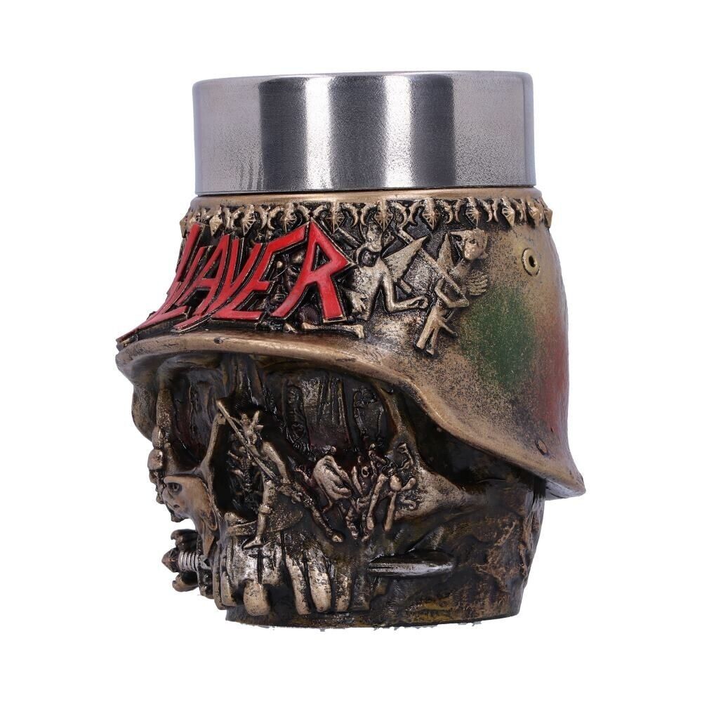 Slayer Eagle Helmet Skull Logo Shot Glass Officially Licensed Nemesis Now 9cm