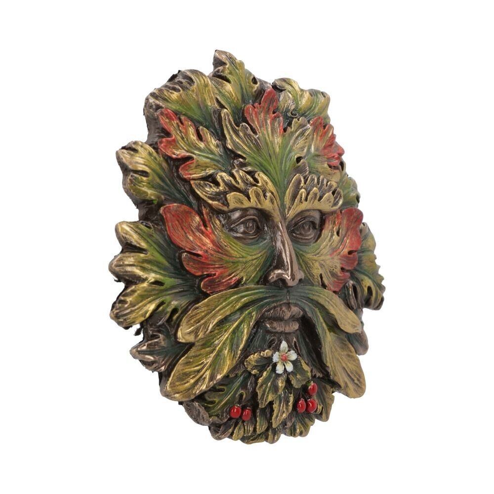 Summer Solstice Wall Mounted Tree Spirit Art Plaque Green Man Witchcraft Nature