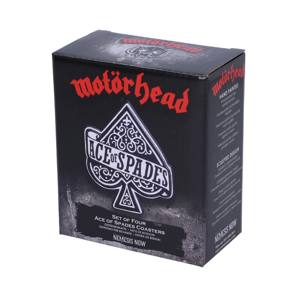 Motorhead Ace of Spades Coasters Set of 4 Nemesis Now Official Merch