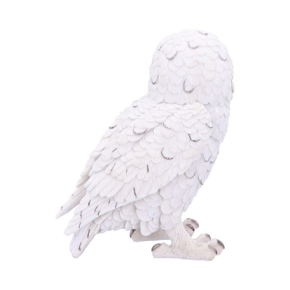 Snowy Watch Large White Owl Ornament 20cm Wildlife Birds Home Decor Nemesis Now