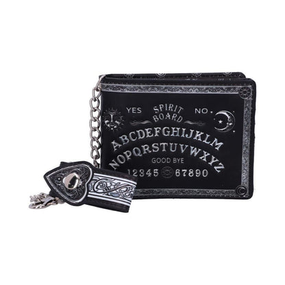 Nemesis Now Spirit Board Wallet w/Chain  Ouija Black Gothic Skulls