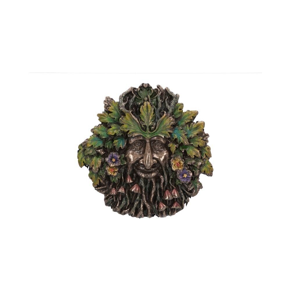 Spring Equinox Wall Mounted Tree Spirit Art Plaque Green Man Witchcraft Nature