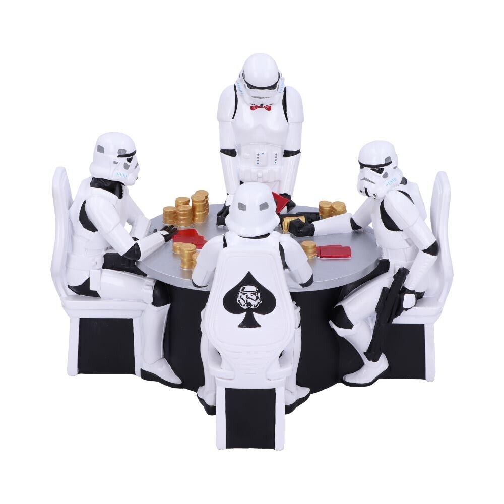 Stormtrooper Poker Face Figurine Nemesis Now Official Gambling Star Wars Gift