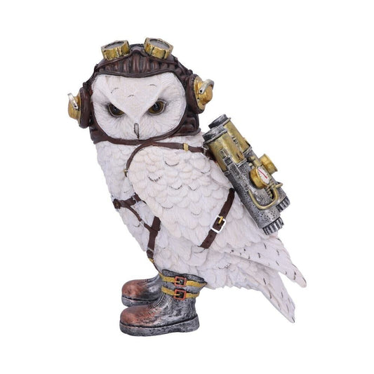 Nemesis Now Steampunk Snowy Owl Figurine The Aviator Avian Pilot Gothic Home