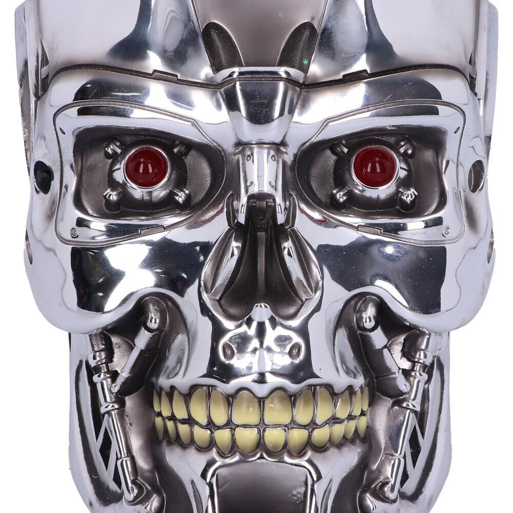 T-800 Terminator Head Wall Mounted Plaque LED Eyes Nemesis Now Official Boxed