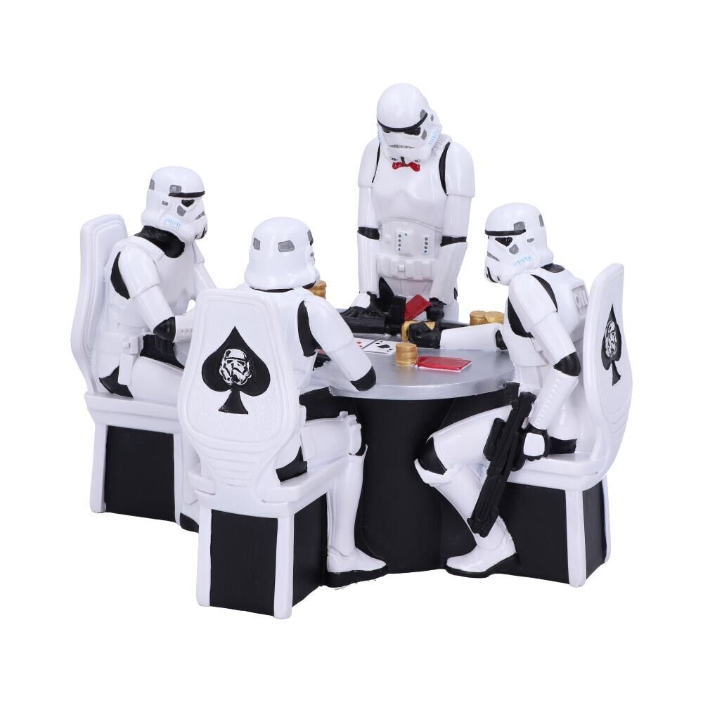 Stormtrooper Poker Face Figurine Nemesis Now Official Gambling Star Wars Gift