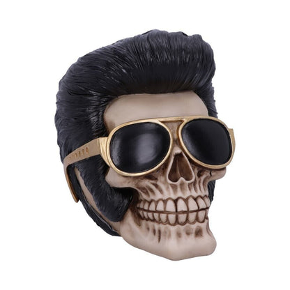 Uh Huh The King Elvis Inspired Skull Figurine Skull Ornament Nemesis Now Decor