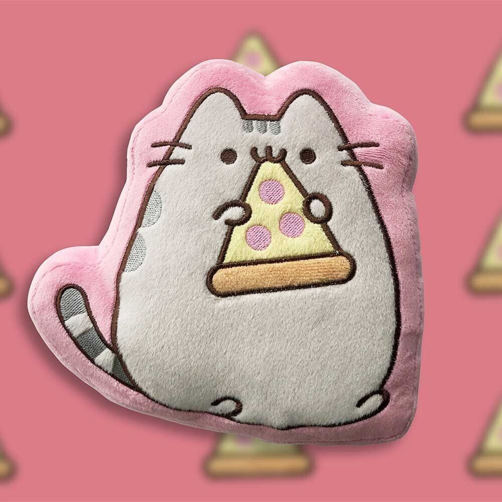 Pusheen the Cat Pizza Cushion Pink Official Cute Kawaii Comic Cartoon