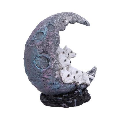 Nemesis Now Moon Litter White Wolves Figurine LED Light Fantasy Magic Gift