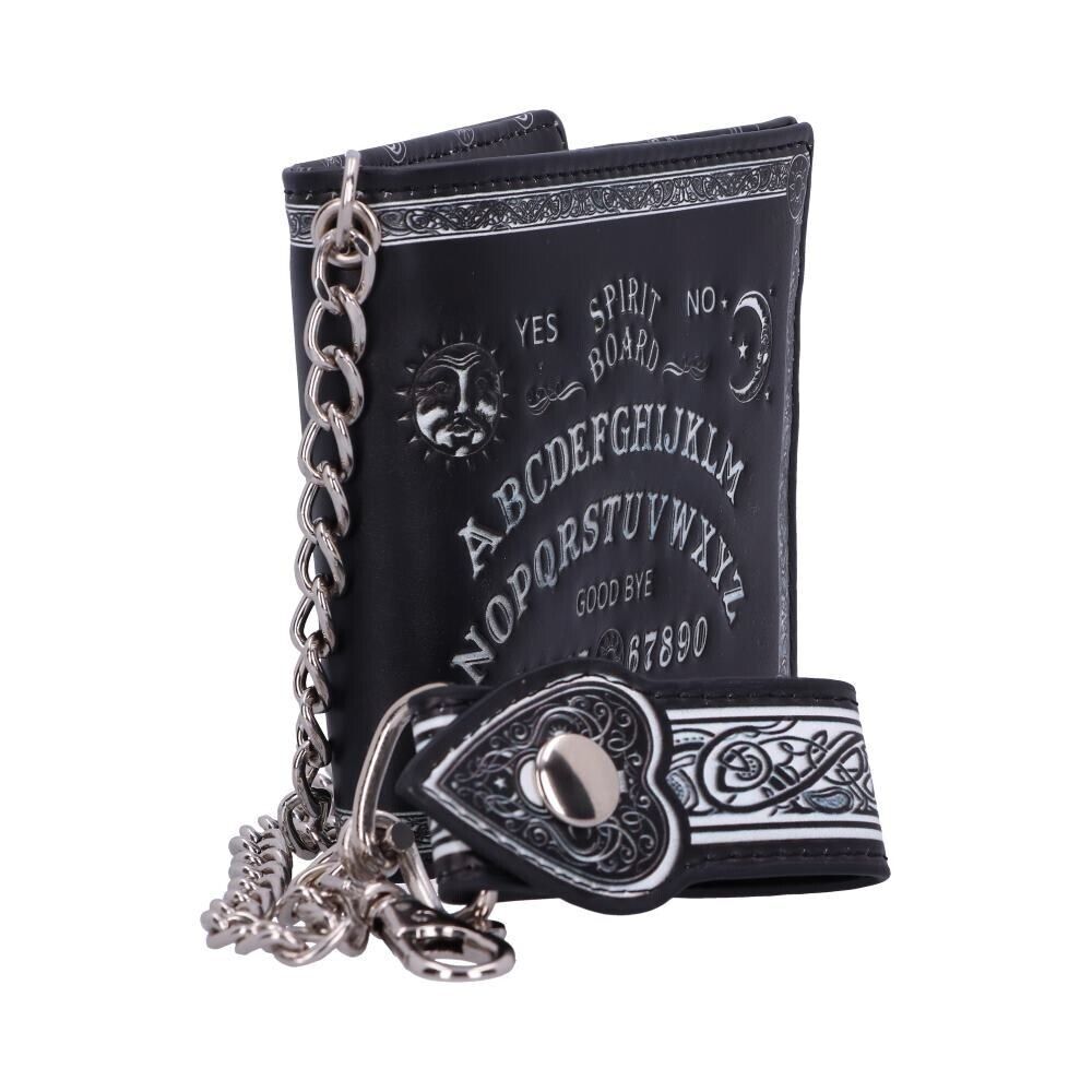 Nemesis Now Spirit Board Wallet w/Chain  Ouija Black Gothic Skulls