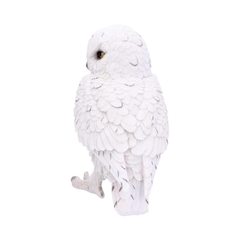 Snowy Watch Large White Owl Ornament 20cm Wildlife Birds Home Decor Nemesis Now