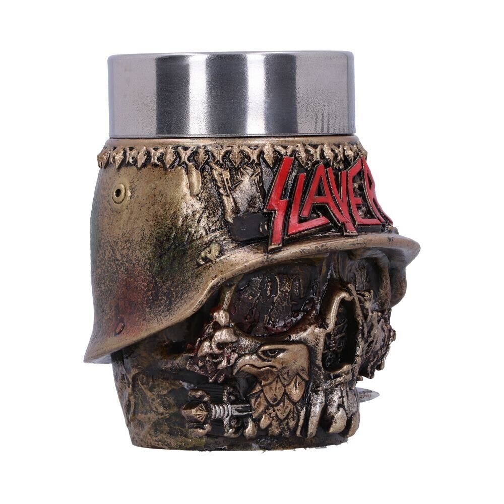 Slayer Eagle Helmet Skull Logo Shot Glass Officially Licensed Nemesis Now 9cm