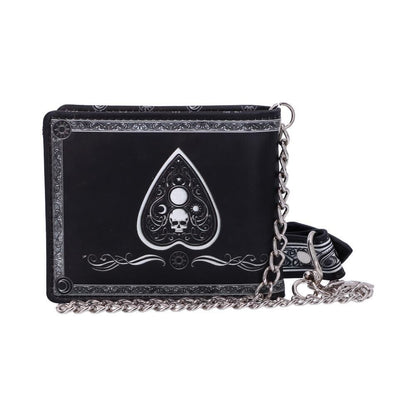 Nemesis Now Spirit Board Wallet w/Chain  Ouija Black Gothic Skulls