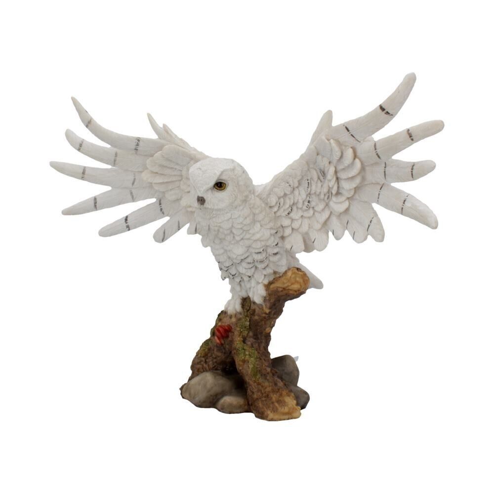 Nemesis Now Snowy Rest Owl Figurine Fantasy Wildlife Witchy Gifts