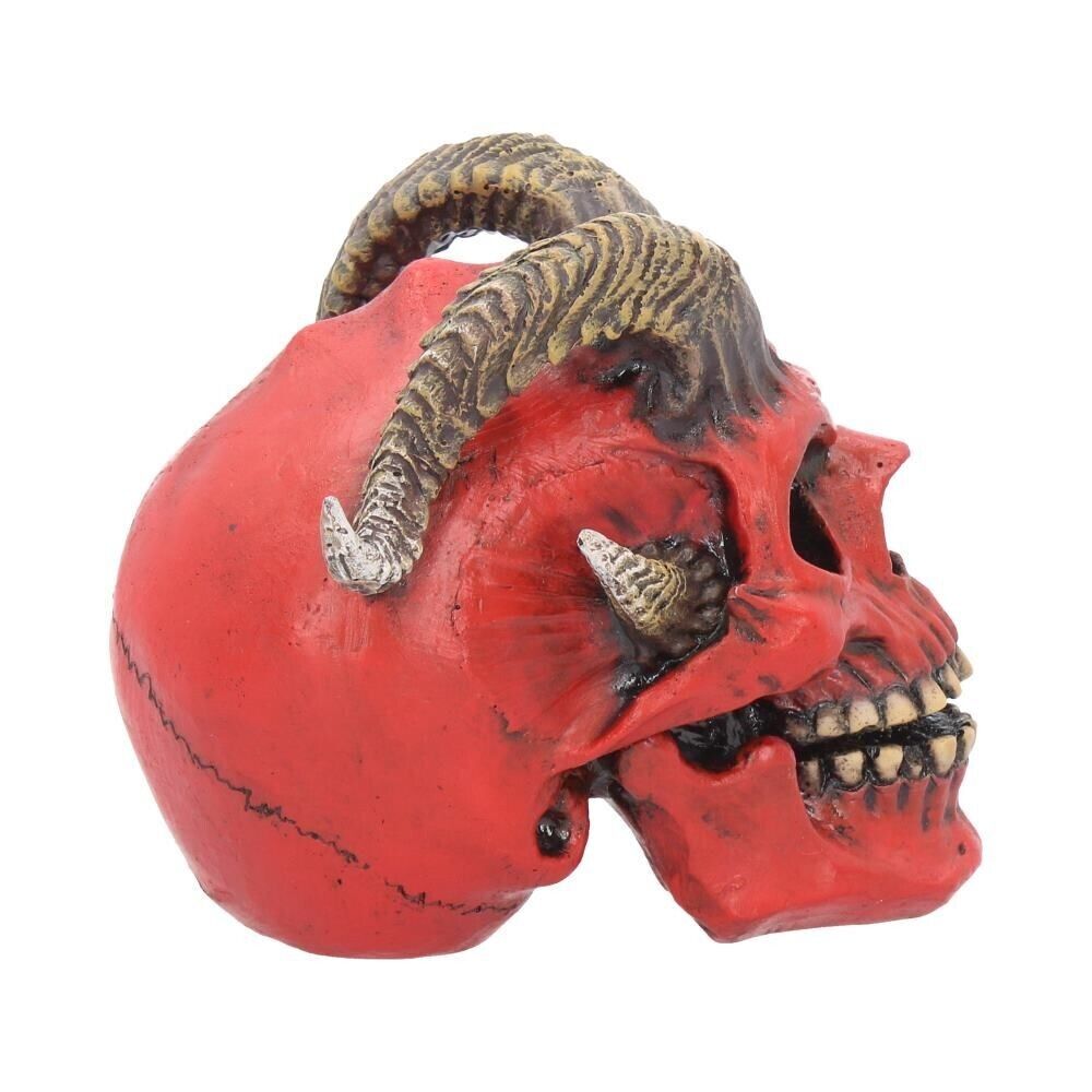 Tenacious Demon Skull- Nemesis Now Red Horned Gothic Demonic Skull Figurine