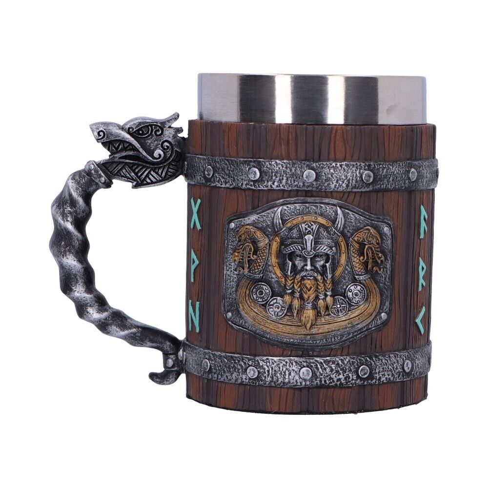 Medieval Norseman Tankard Nemesis Now Viking Berserker Longship Beer Mug