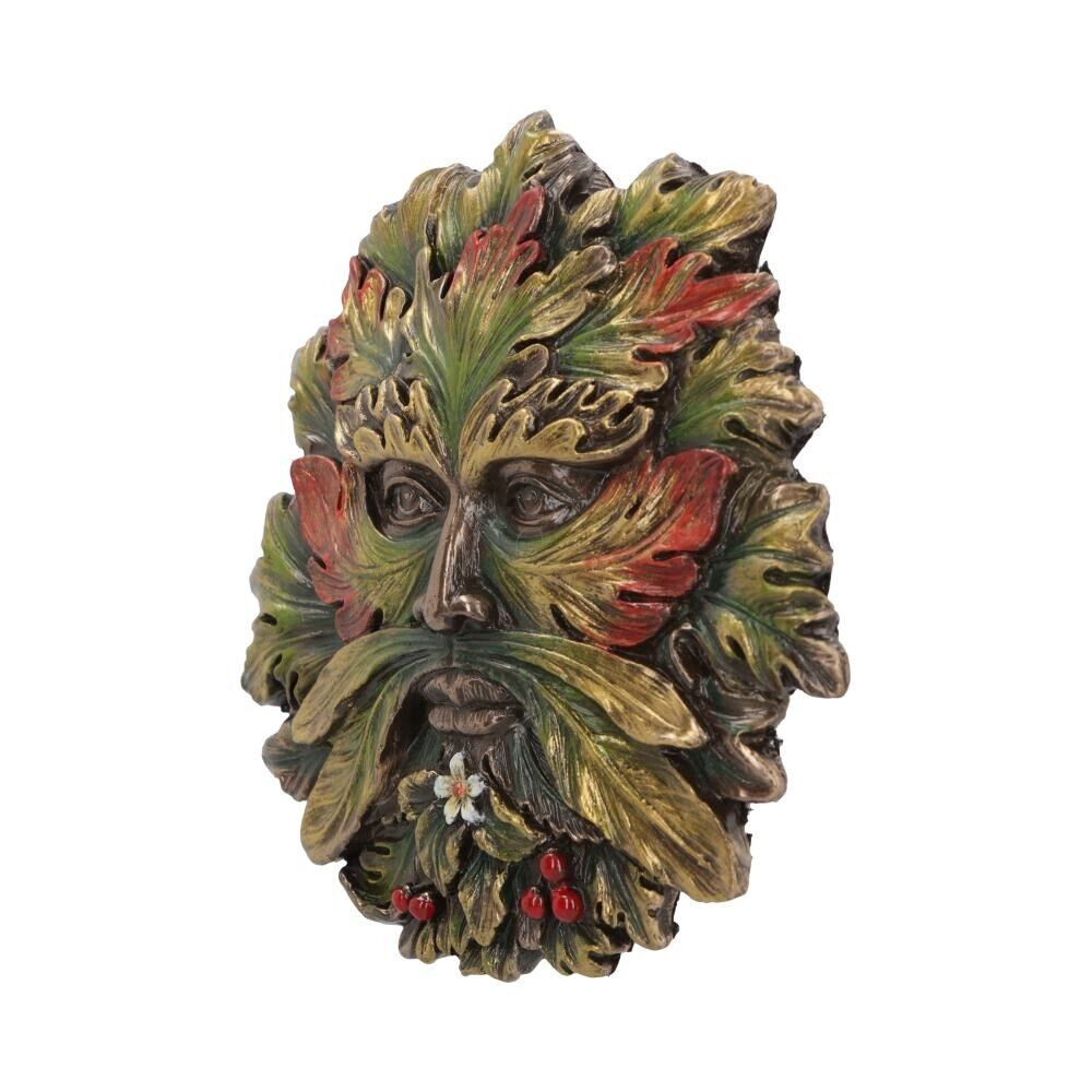 Summer Solstice Wall Mounted Tree Spirit Art Plaque Green Man Witchcraft Nature