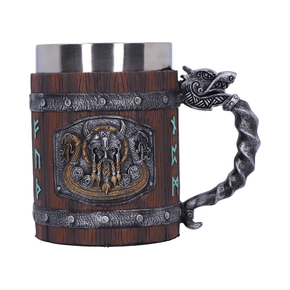 Medieval Norseman Tankard Nemesis Now Viking Berserker Longship Beer Mug