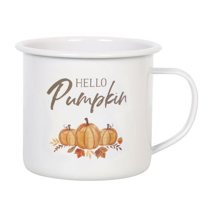 Hello Pumpkin Enamel Mug