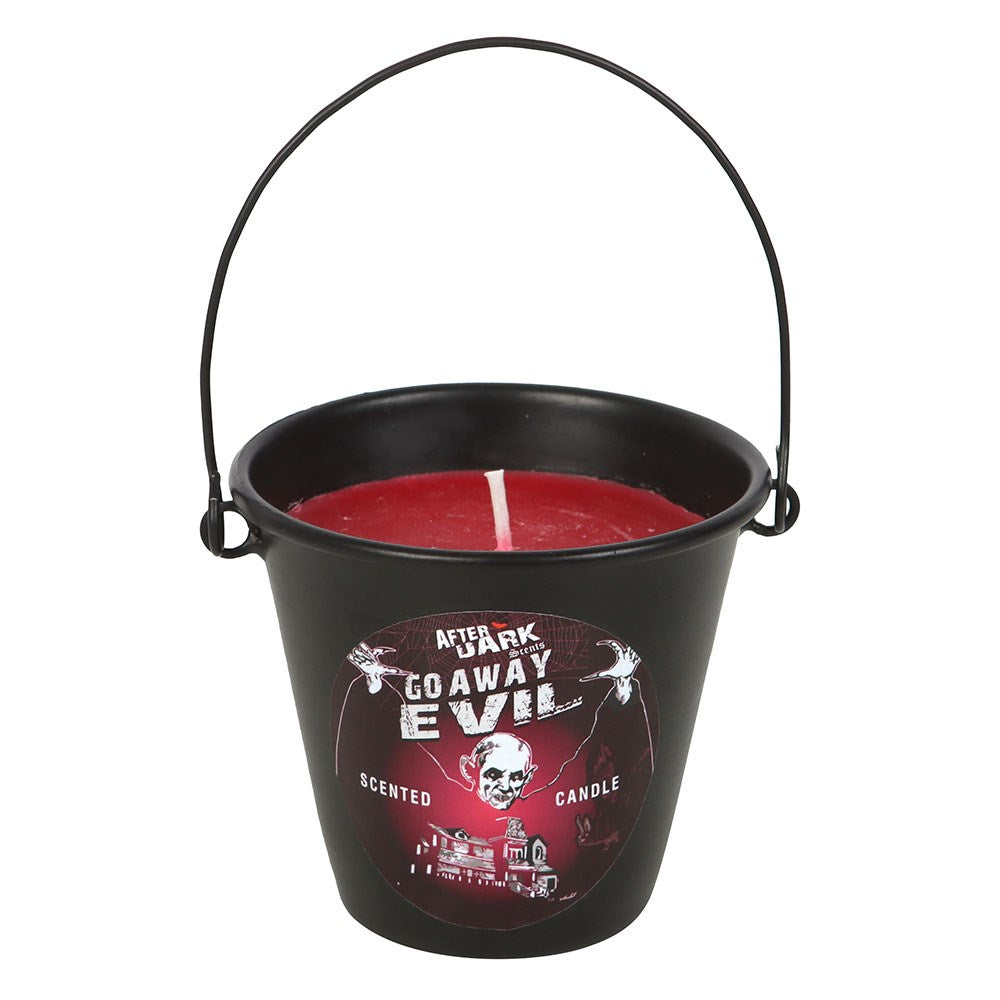 Go Away Evil Candle Bucket