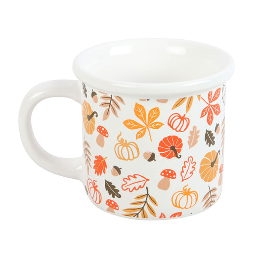 Autumn Leaves & Pumpkins Mug