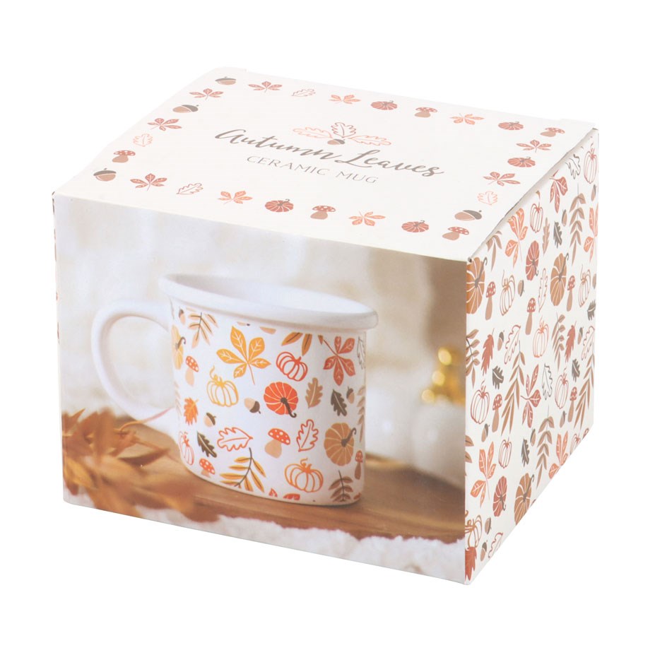 Autumn Leaves & Pumpkins Mug