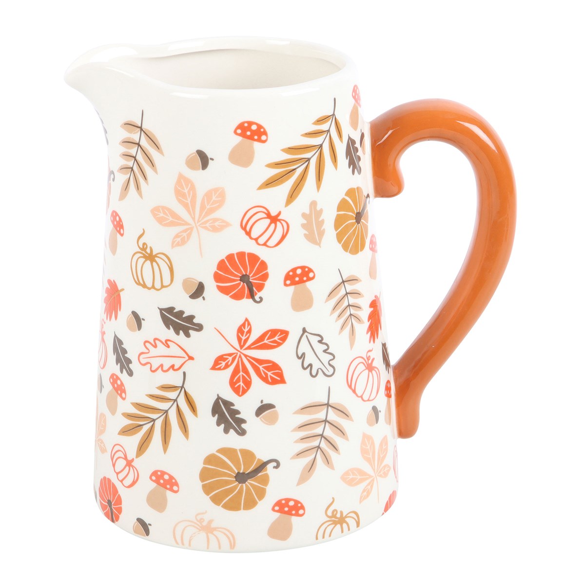 Autumn Leaves & Pumpkins Jug