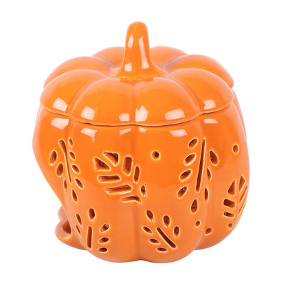 Orange Autumn Leaves Pumpkin Oil Burner