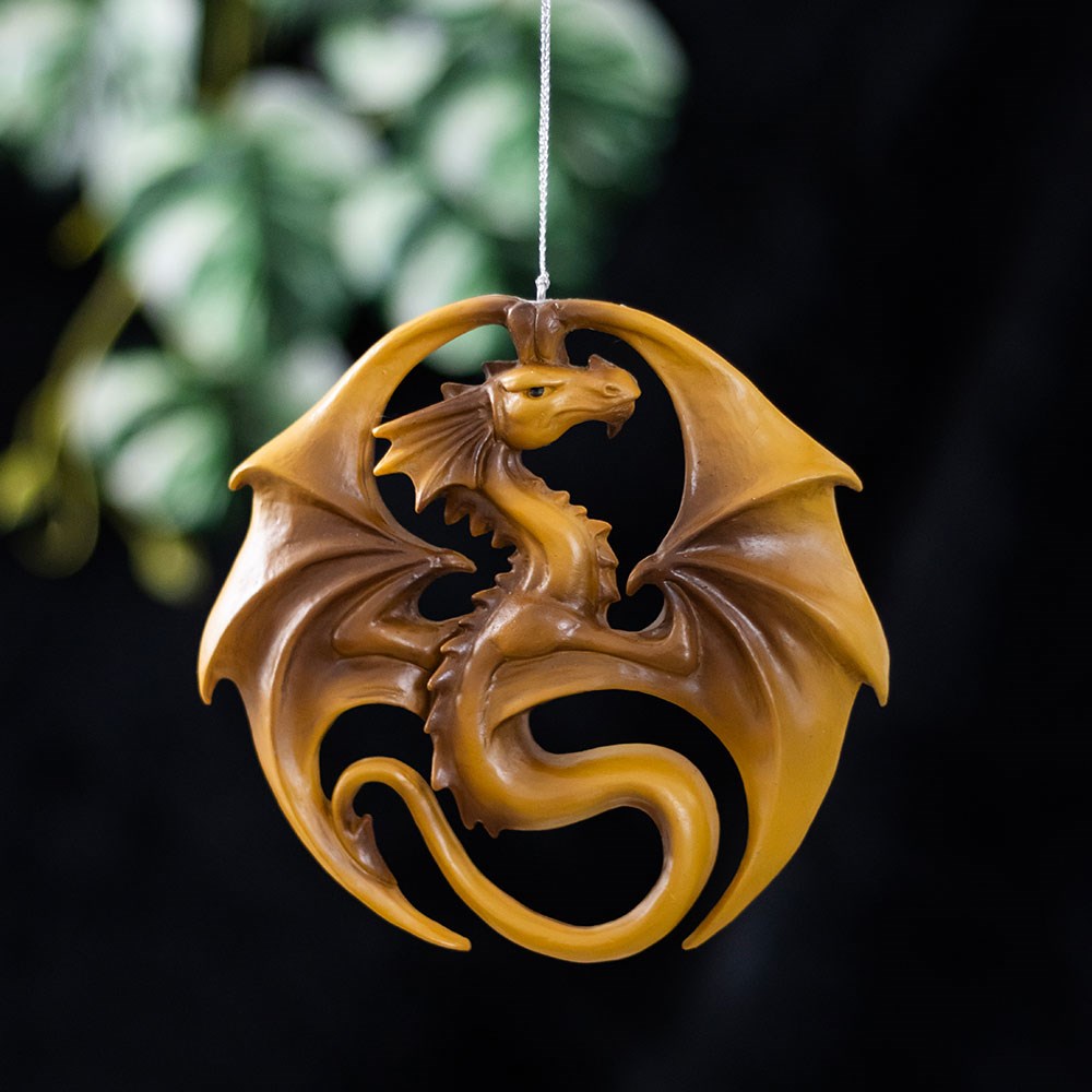 Anne Stokes Hanging Dragon Ornaments - Set of 5