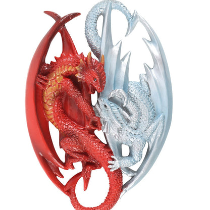 Fire and Ice Dragon Hanging Ornament