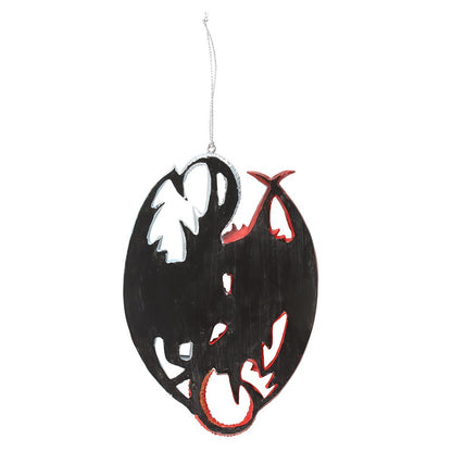 Fire and Ice Dragon Hanging Ornament