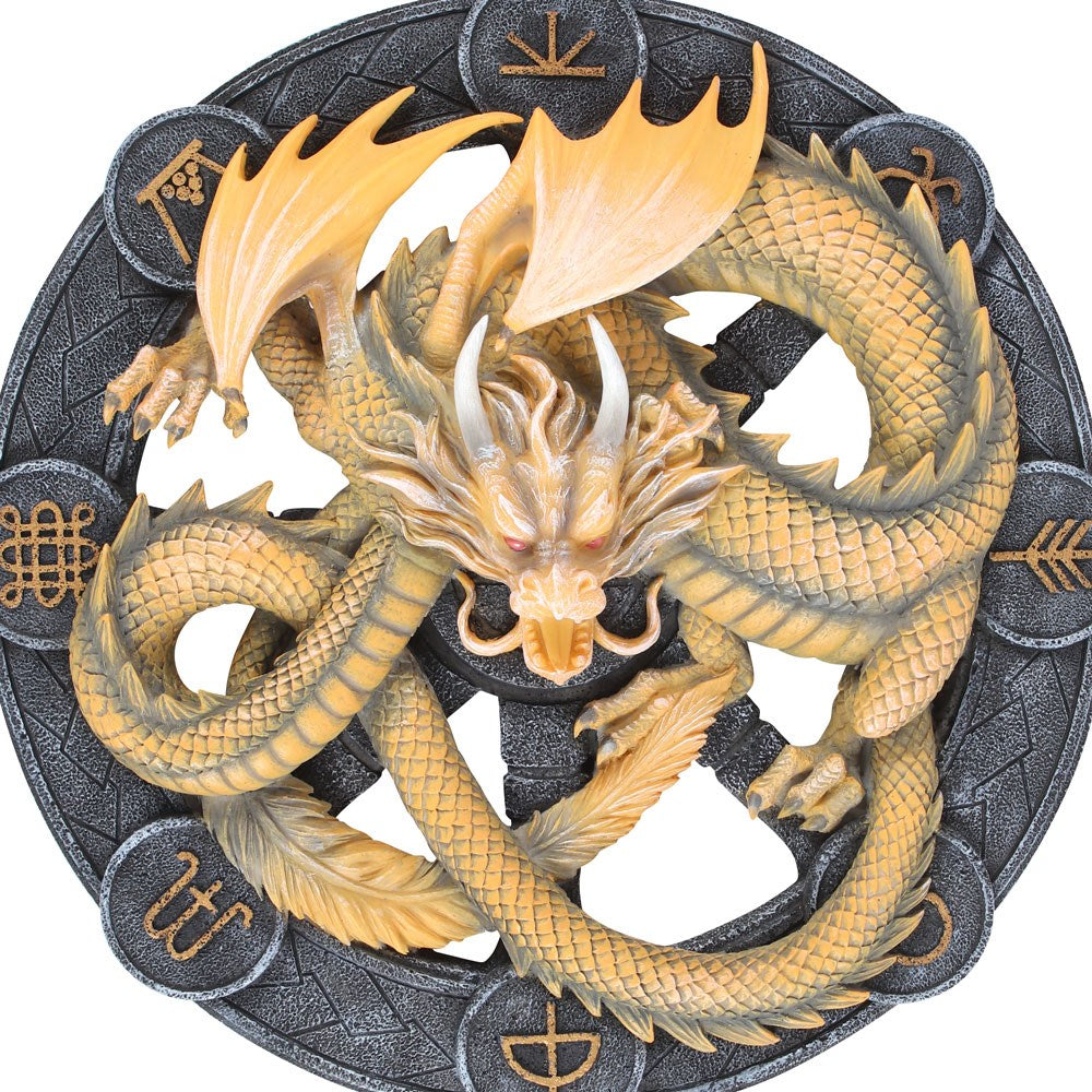 Imbolc Dragon Resin Wall Plaque by Anne Stokes