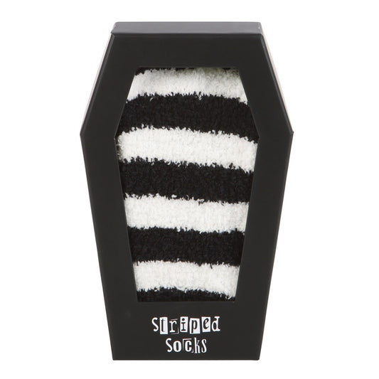 Striped Socks in Coffin Box